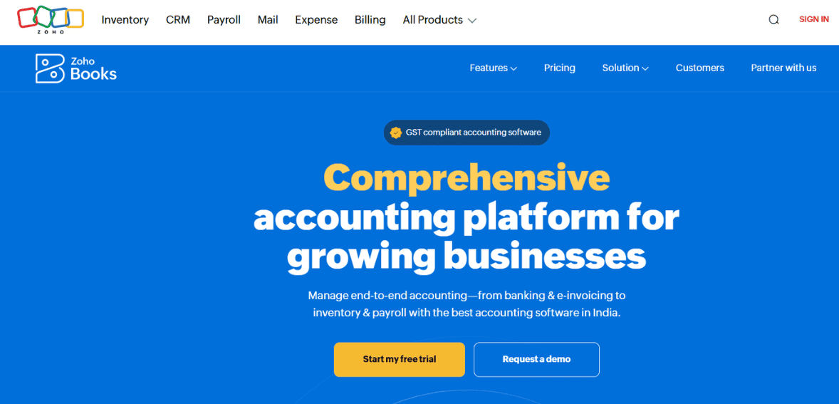 Zoho Books Review